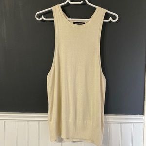 Cream Banana Republic Sleeveless Sweater